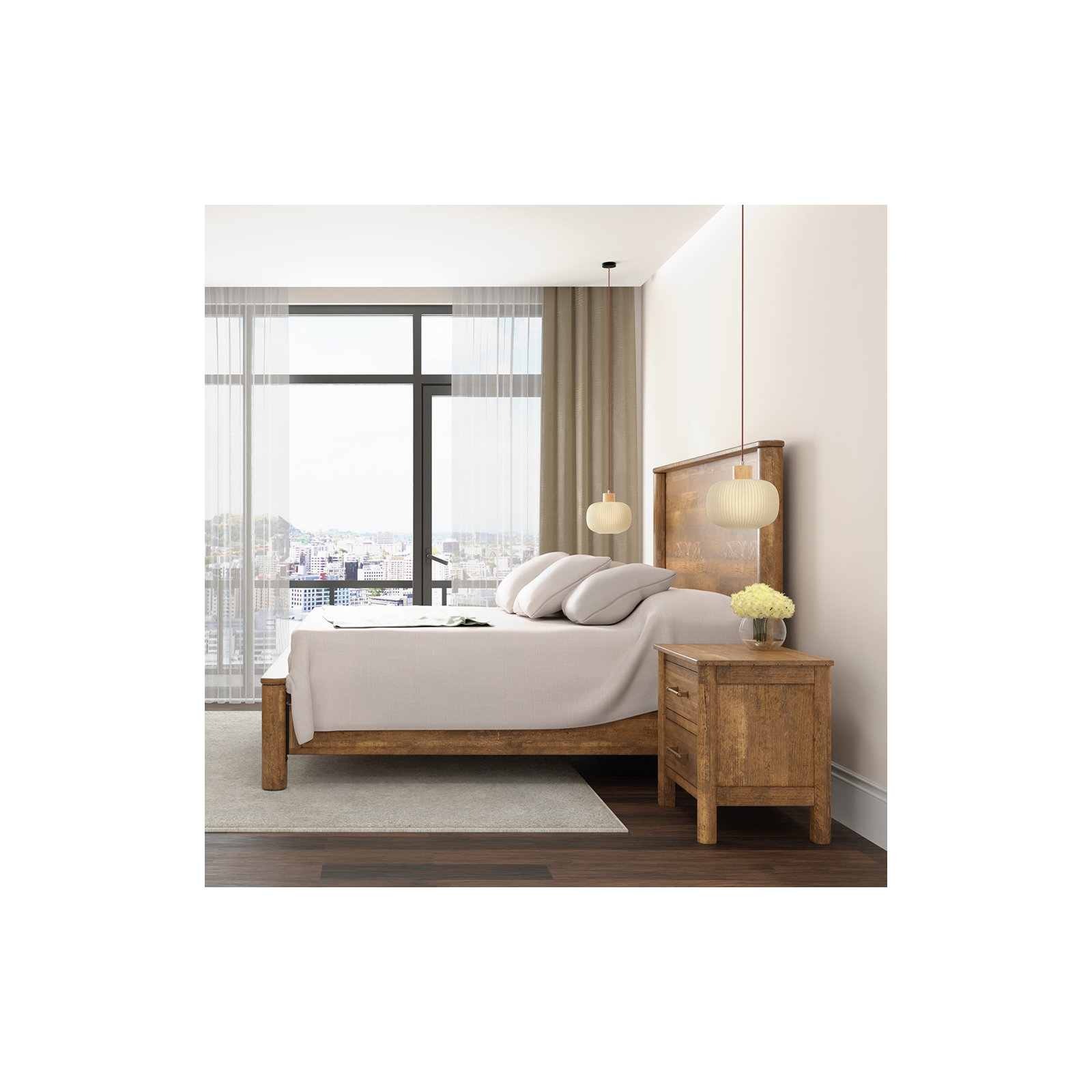 Quinn 2 - Drawer Nightstand