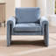 Fauteuil d'appoint rembourré en chenille avec dossier amovible pour le salon, la chambre à coucher et le bureau-60295648