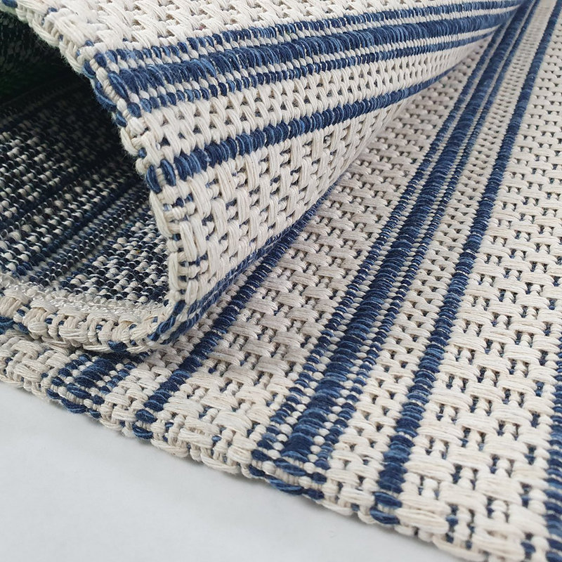 Culberson Striped Cotton 58cm X 85cm Area Rug, Rectangle 192 x 290cm