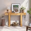 Console rustique minimaliste avec tiroir caché et prise de courant latérale pour les entrées, les salons et les bureaux à domicile-1320061142