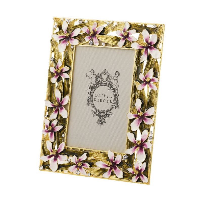 Orchid Delight Metal Picture Frame, 5" W x 7" H