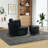 Achorn Upholstered Slipcovered Swivel Barrel Chair with Ottoman-101921898