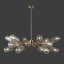 Lustre cylindrique spoutnik à 16 lumières Kerstyn