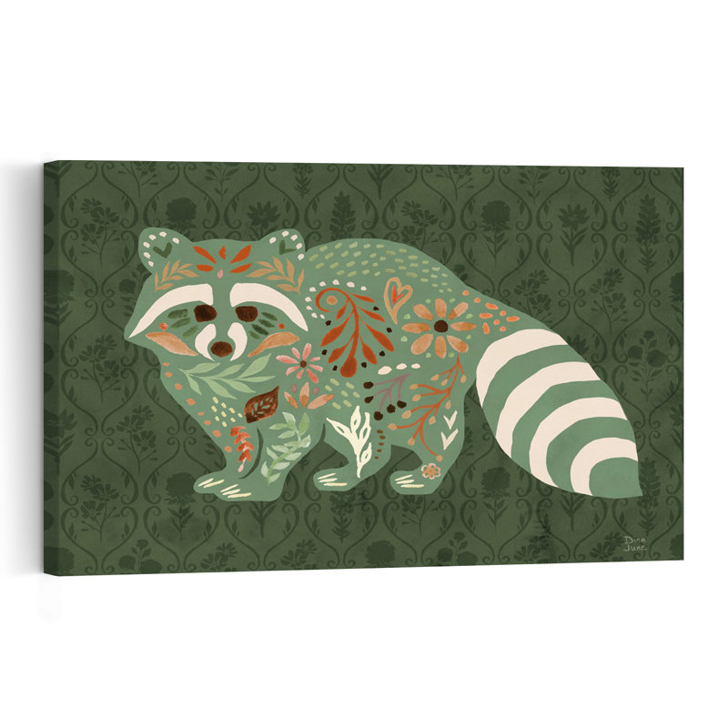 Wooded Hideaway VI Abstract Contemporary Wildlife Wall Art Print 1 Piece Wrapped Canvas Wall Art, 40.64cm H x 60.96cm W