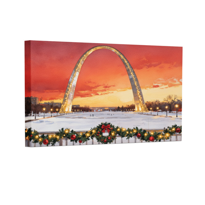 «Christmas Christmas Lights», ensemble de 3 impressions sur toile, H 20 po x l 30 po