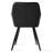 Modern Faux Leather Dining Chair with Arms, Channel Tufted Barrel Armchair-1692094979
