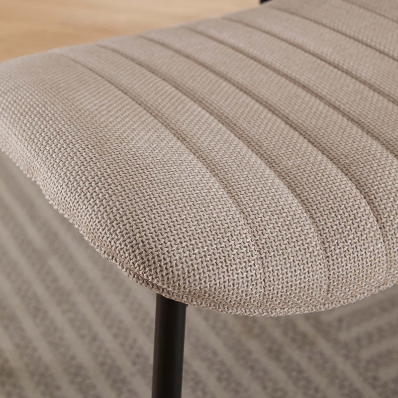 Chaises de salle à manger rembourrées Sigmund, Beige