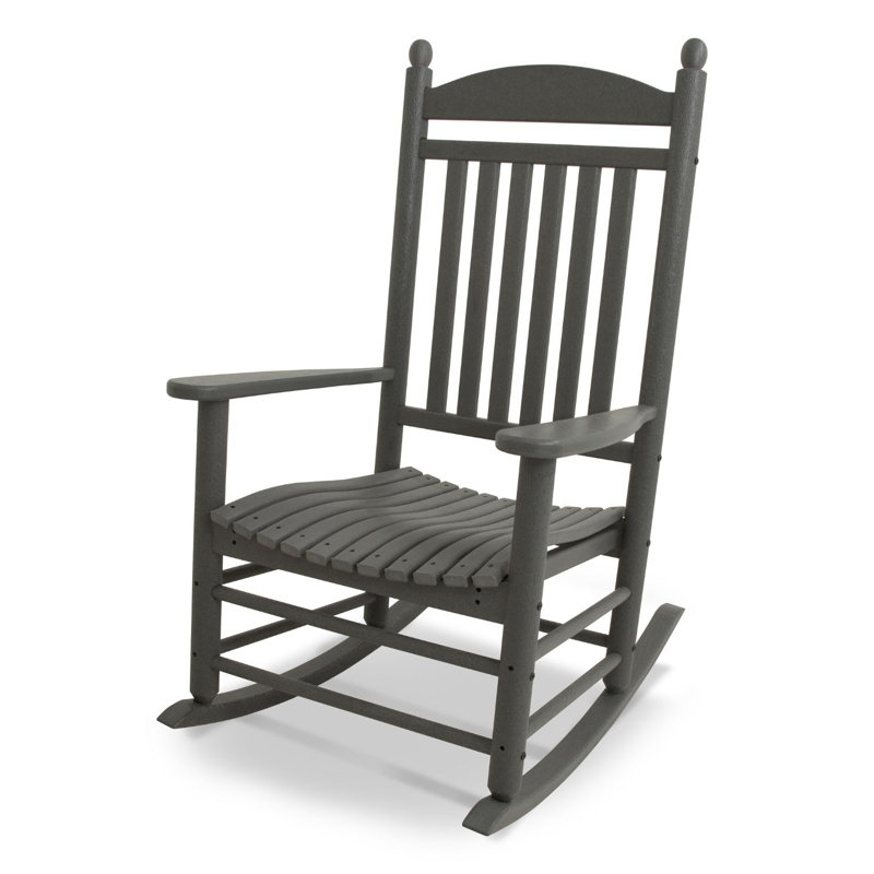 Chaise berçante POLYWOOD, Gris ardoise