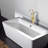 Brushed Gold Freestanding Bathtub Faucet With Handheld Shower - Solid Metal Durability Build, Full Body Spray