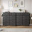 Commode 12 tiroirs pour chambre à coucher avec 4 poches latérales et 2 crochets Forestine-841562583