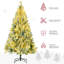 Arbre de Noël pré-éclairé avec lumières DEL - Arbre artificiel avec support en métal robuste, facile à assembler pour la maison et le salon-835423175