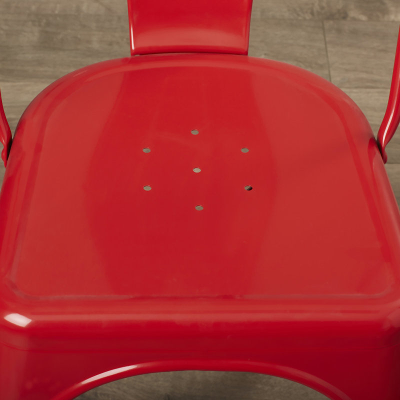 Chaise d'appoint Agamveer Café, Rouge