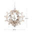 Lustre géométrique à 6 lumières de style bougie Evelin