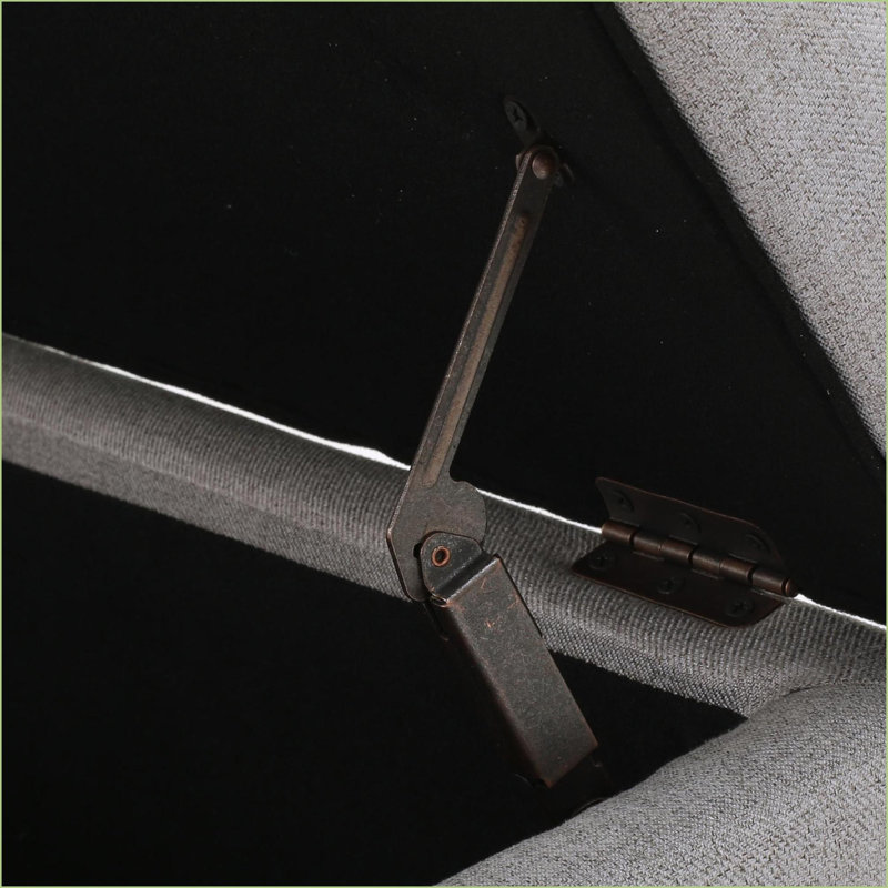 Repose-pieds long gris élégant pour la maison | Noir | Bois