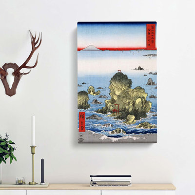 Futamigaura in Ise Province by Utagawa Hiroshige - Wrapped Canvas