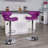 Claudine Contemporary Cozy Mid-Back Vinyl Adjustable Height Barstool with Chrome Base-2119827750