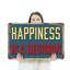 Enseigne de bonheur en aluminium 18 po x 24 po Happiness Is A Decision
