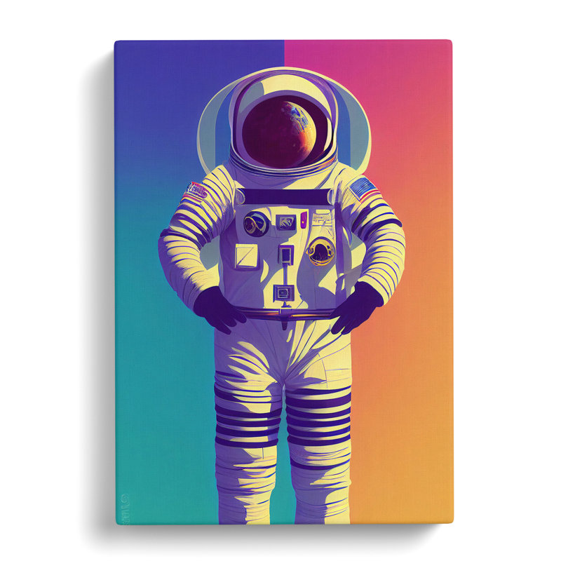 Cool Astronaut - Wrapped Canvas