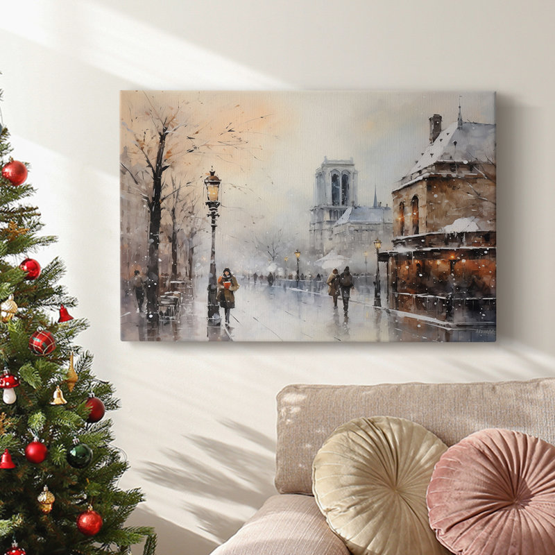 Christmas Holiday Arts - Toile tendue avec châssis, H 40 po x l 60 po