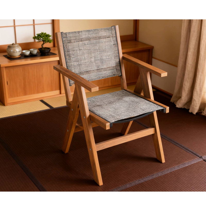 Chaise de salle à manger d'extérieur Hips, siège tissé, - Hanches, couleur, conception multi-scène de jardin respirante, renfort en forme de «X», s'adapte au style de bûche