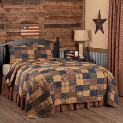 Patriotic American Traditional Cotton Patchwork Quilt