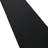 Sariah Custom Size Washable Anti Slip Low Profile Loop Pile Solid Black Design Runner Rug Carpet-492163927