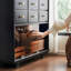 Armoire d'appoint multifonctionnelle et mobile