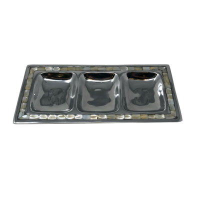 Mother Of Pearl 3 Divided Tray