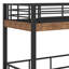 Lit mezzanine en métal avec bureau intégré-1569788057