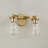 15" W x 9.5" H 2-Light Vanity in Aged Brass with Clear Glass-124174510-124174507