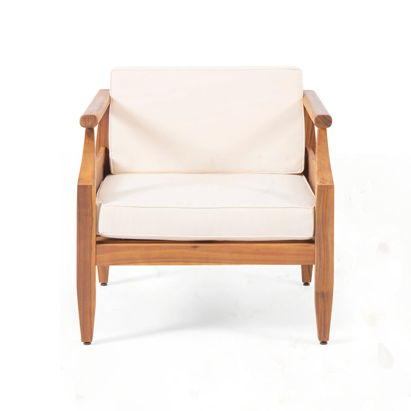 Outdoor Club Chairs, Cream