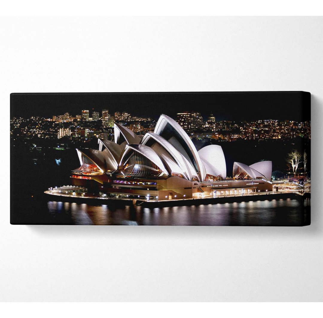 Sydney Opera House Night View - Leinwanddrucke auf Leinwand