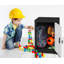 Casier pour enfants à 1 porte verrouillable à clé unique en acier H 24 po x l 15 po - Rangement pour les écoles, la salle de sport, la maison - Comprend une tablette, des crochets, une ventilation et un porte-carte - Assemblage facile-106881249