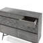 Commode 6 tiroirs Makena en bois d'acacia gris