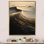 Abstrait vagues en rétro beige et noir I - impression sur toile Coastal Waves