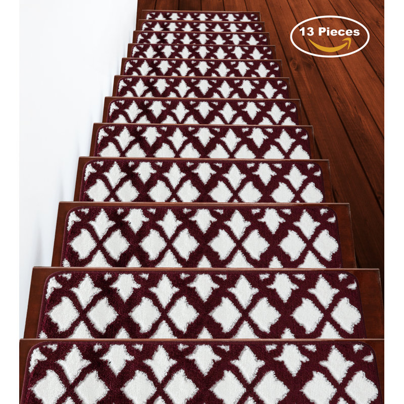 Tapis d'escalier Salas, Rouge