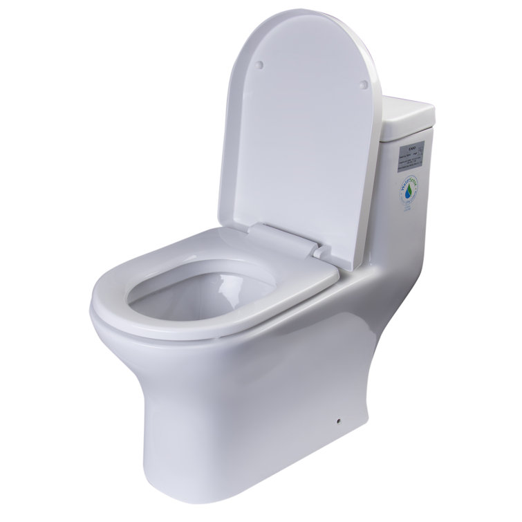 Siège de toilette allongé de remplacement à fermeture douce