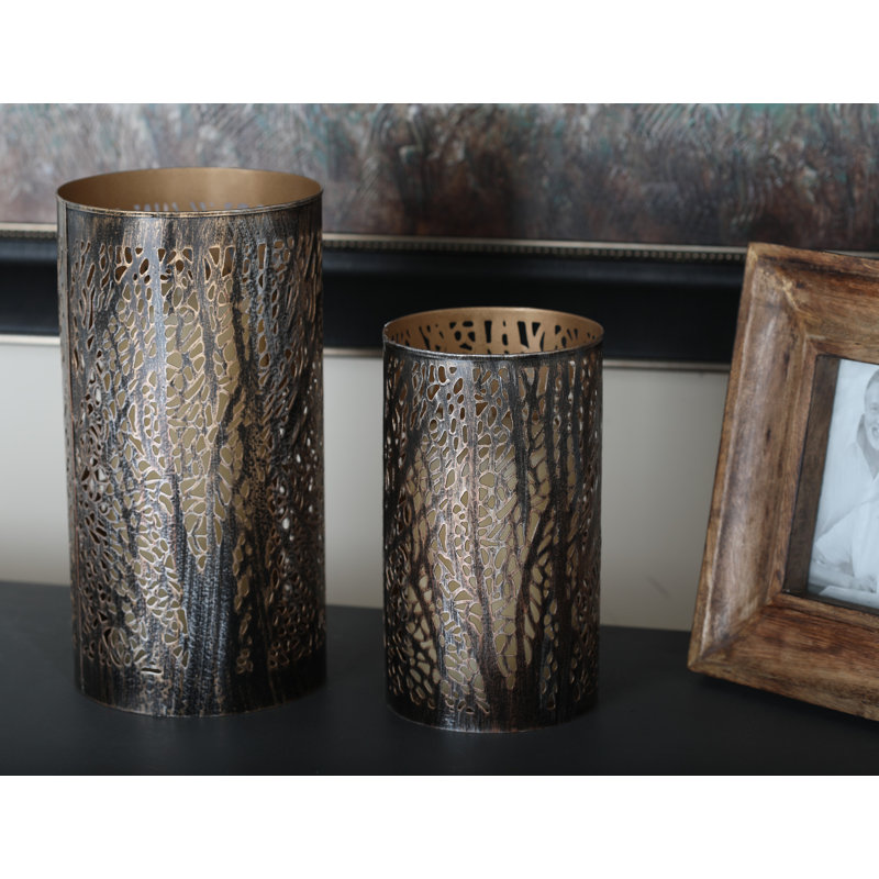 Ensemble de votives en fer de style bohème, Cuivre