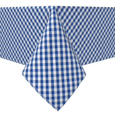 Rectangular Gingham Cotton Twill Tablecloth