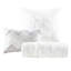 Édredon blanc très grand pour lit 7 pièces - Comprend un édredon, des taies décoratives, des coussins décoratifs et une jupe de lit Facile à repasser-125396357-125396360