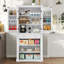 Joele 72 Kitchen Pantry with 4 Doors and 1 Drawer-1889295212
