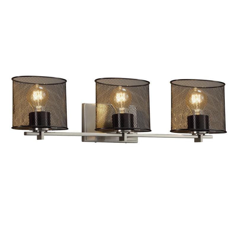 Éclairage pour meuble-lavabo 3 lumières Bennett, Nickel brossé