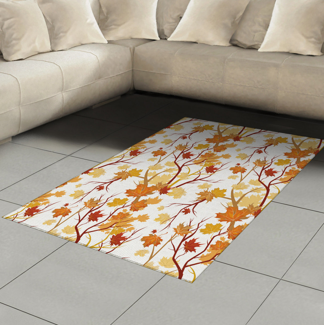 East Urban Home Fall High Density Long Fiber Poly Threads Decorative ...