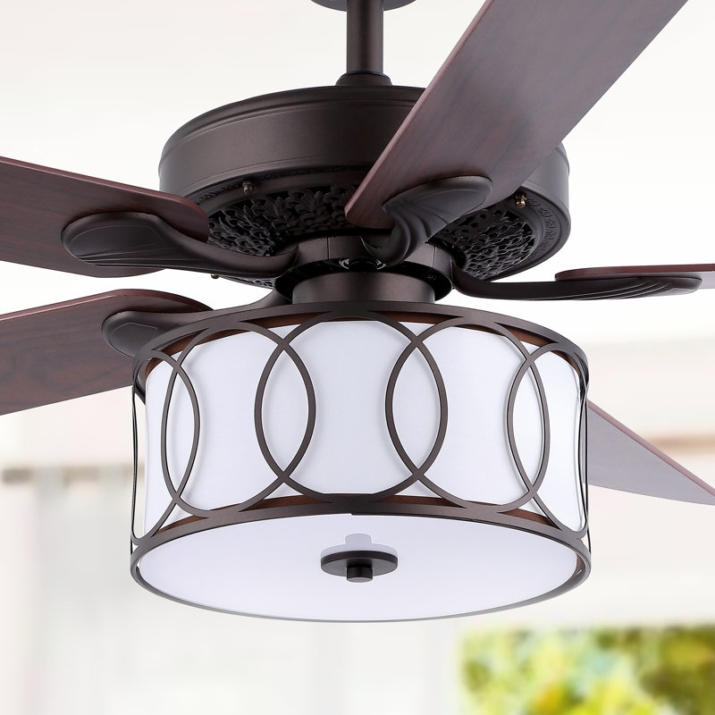 Graber 52'' Ceiling Fan with Light Kit, Black