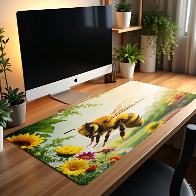 Polyester Desk Pad, 14.4x12.1