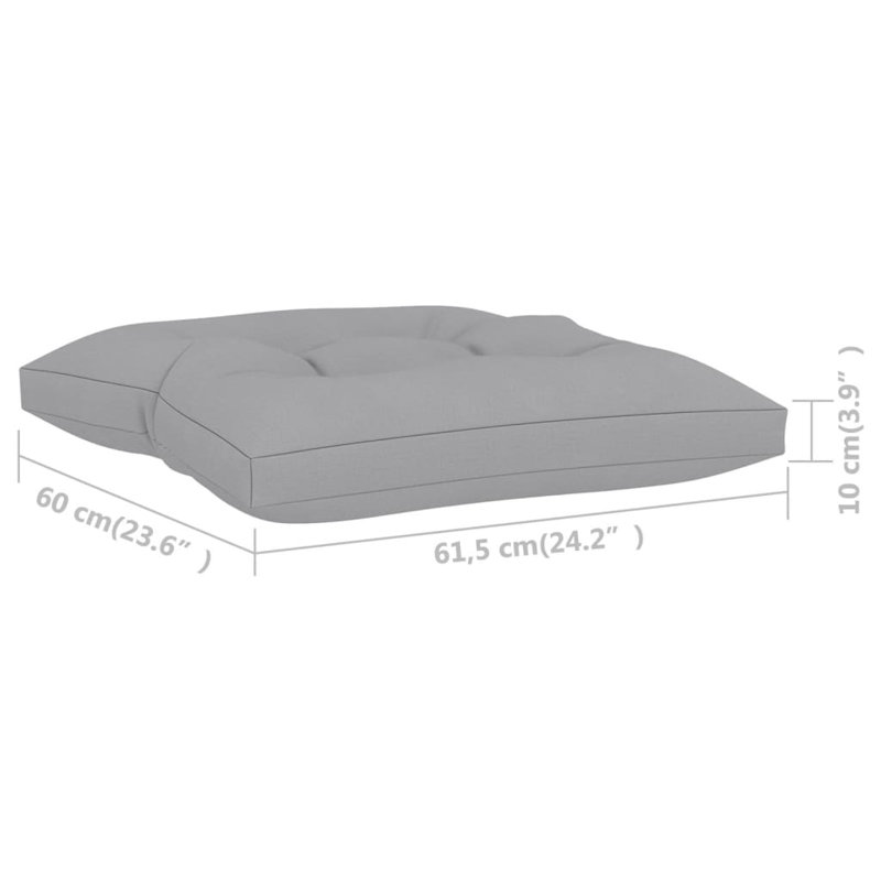 Coussin de siège d'extérieur, Gris