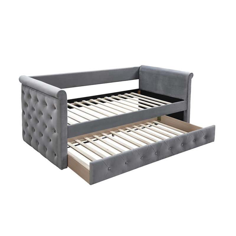 Melvin Upholstered Daybed, Gray