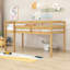 Lit mezzanine simple en bois-657631527