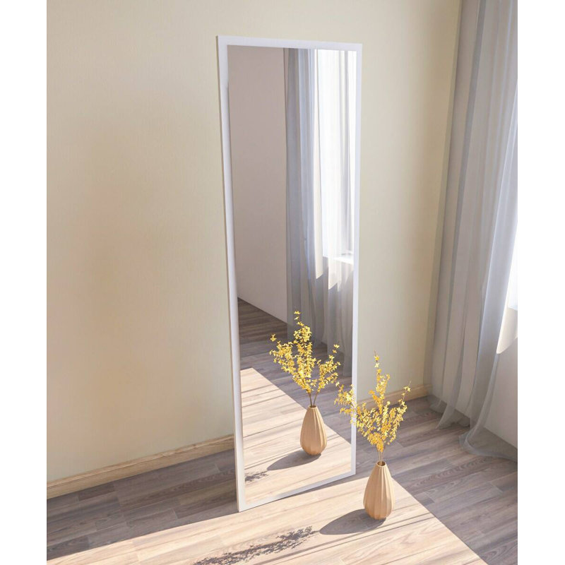 Goner Engineered Wood Flat Mirror, White