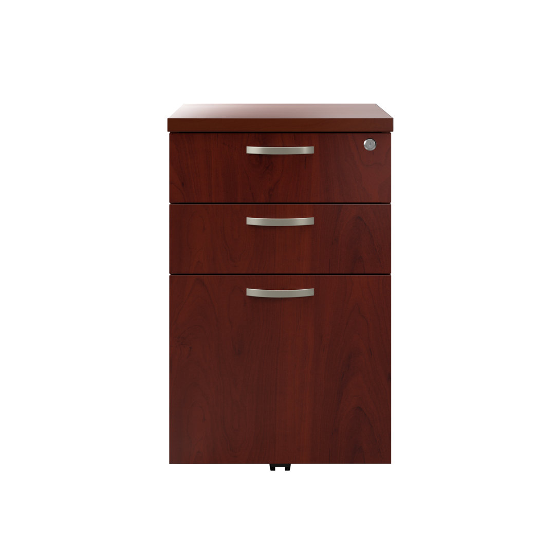 Office In An Hour 16''W 3 -Drawer Mobile File Cabinet Bush Business Furniture